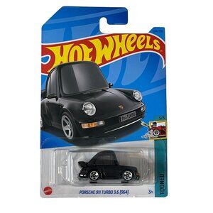 Porsche 911 Turbo 964 Tooned Hot Wheels Black 2021 1:64 Diecast Sealed